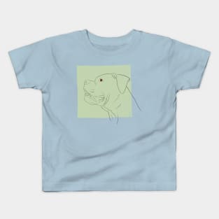 Boxer Lovers Line Art Kids T-Shirt